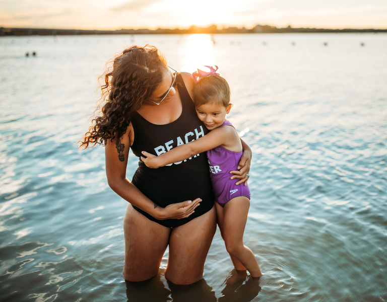 Little Elm Beach Pregnancy Announcement Photoshoot Oshey Vargas Photography