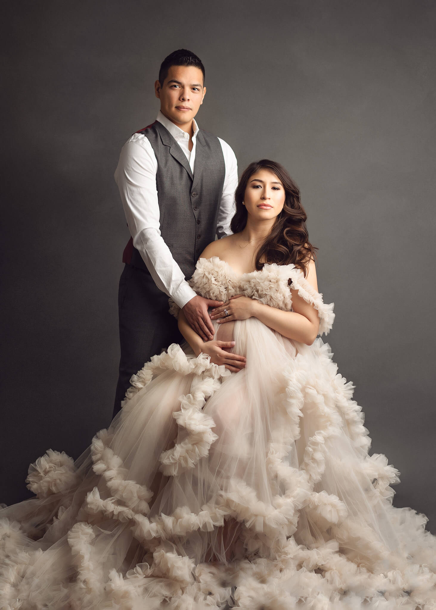 Grit and Elegance Studio Maternity Session Oshey Vargas Photography